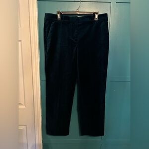 NWT LOFT Women’s Deep Teal Velvet Pants Size 12